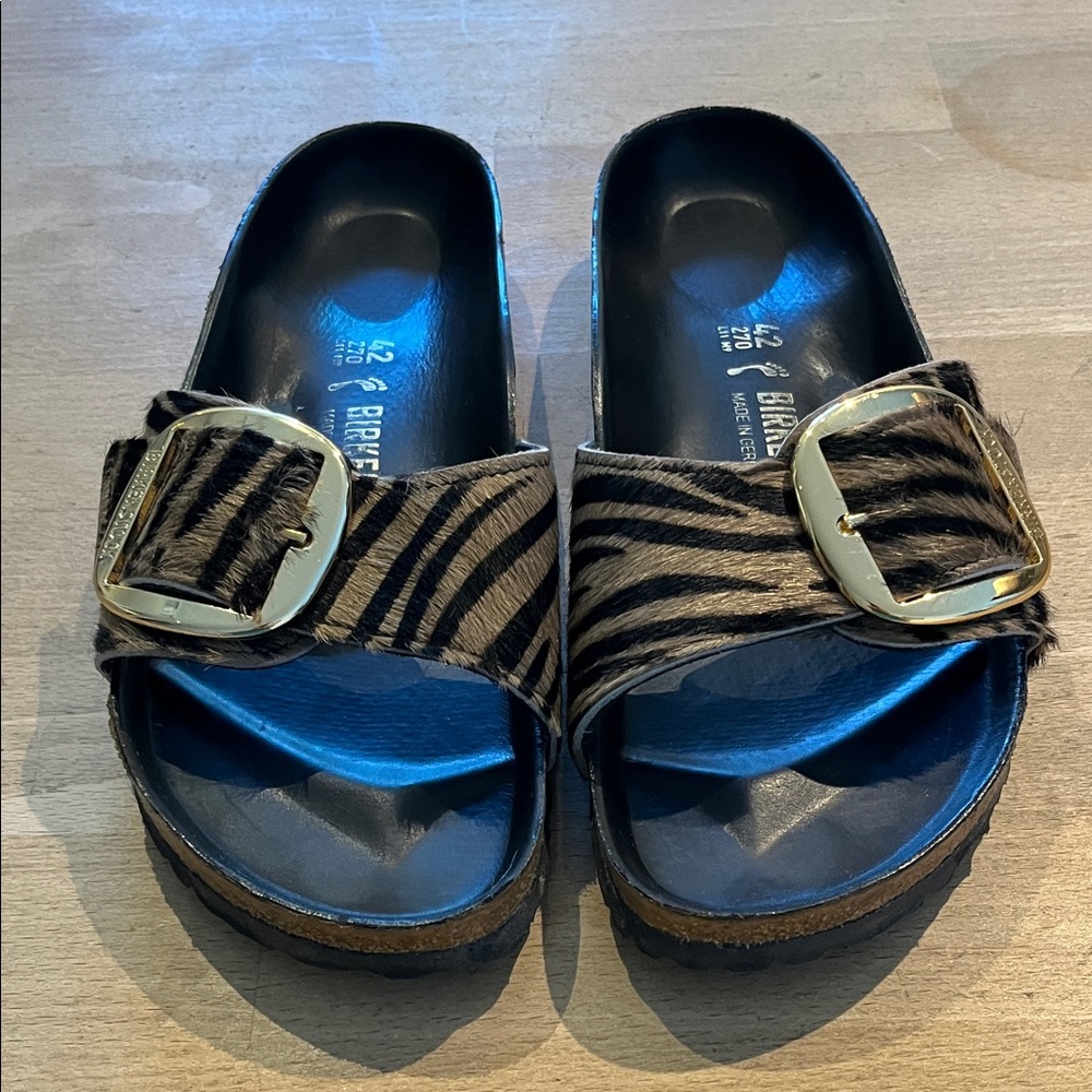 Birkenstock Madrid Sandals - Zebra - Pony Hair 11.5 US - Picture 7 of 17